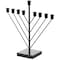 Vintiquewise Nine Branch Electric Chabad Judaica Chanukah Menorah with LED Candle Design Candlestick, Black QI004204.BK - alternate 7